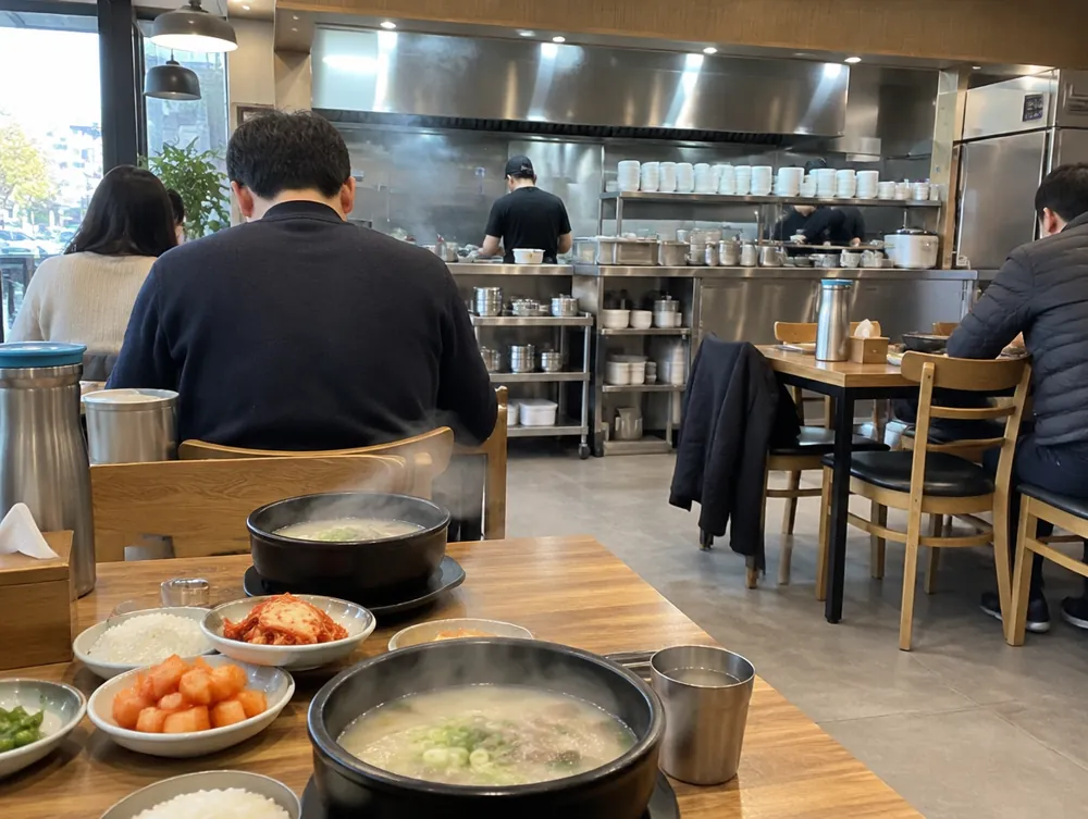 국밥집 매장 예시 사진(AI)